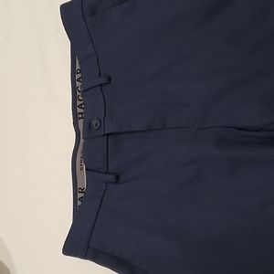 Men's dress pants, Haggar, straight fit, 34x32, worn once, navy blue